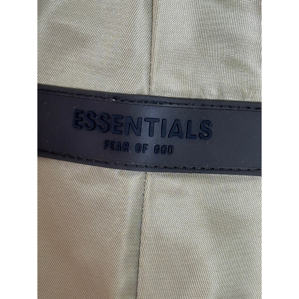 NWT Fear of God Essentials Women Nylon Running Shorts Harvest Tan Logo Medium - Picture 5 of 10